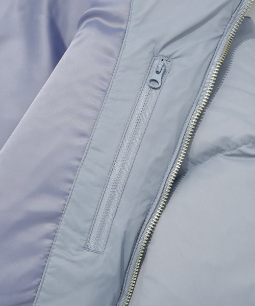 ディタッチャブルダックダウンプファーグレーシーブルー（ダウン