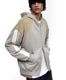 RSSC（アールエスエスシー）の「KNIT MIXED HOOD ZIPUP - GRAY（パーカー）」