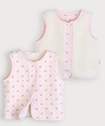 moimoln（モイモルン）の「【リバーシブル】異素材フェイクファーベスト（ベスト・キッズ）」