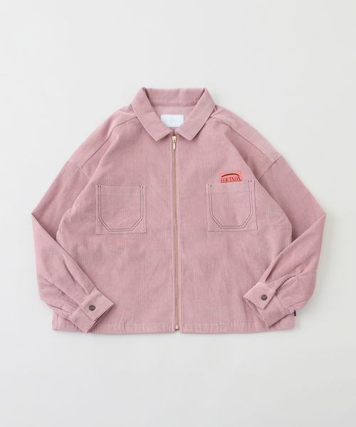 Whimsy(ウィムジー)の「Whimsy / ウィムジー CORDUROY SHIRT JACKET(ブルゾン・メンズ・ピンク/ブラウン・LARGE/MEDIUM)」の2枚目の写真