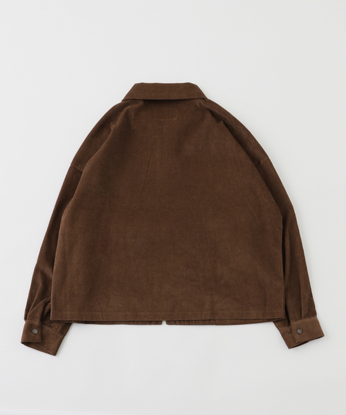 Whimsy(ウィムジー)の「Whimsy / ウィムジー CORDUROY SHIRT JACKET(ブルゾン・メンズ・ピンク/ブラウン・LARGE/MEDIUM)」の5枚目の写真