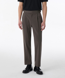 MUSINSA STANDARD（ムシンサスタンダード）の「クラシックアジャストワンタックテーパードスラックス[バンダイクブラウン]（スラックス）」