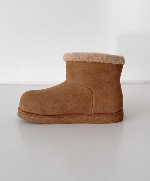 CANAL JEAN（キャナルジーン）の「El mar　ムートンショートブーツ（ブーツ・レディース・ブラウン/キャメル・36/37/38）」の8枚目の写真
