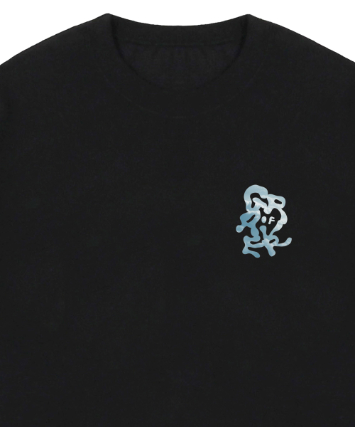 GRAVER（グレーバー）の「[ユニセックス]スモールグラフィティクラウドロゴ半袖Tシャツ_ブラック（Tシャツ/カットソー・レディース・ブラック・MEDIUM/SMALL/LARGE）」の3枚目の写真
