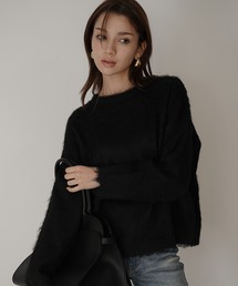 ロングヘアー ニット プルオーバー KINO THE KEI