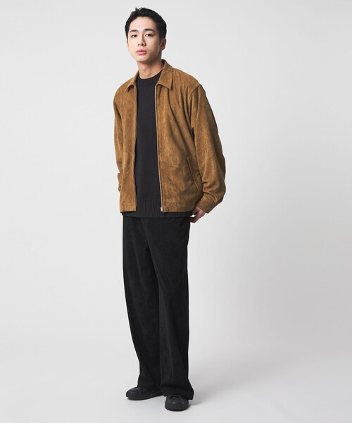 CITEN（シテン）の「＜CITEN＞スウェードライクジップシャツブルゾン