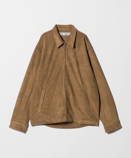 CITEN（シテン）の「＜CITEN＞スウェードライクジップシャツブルゾン