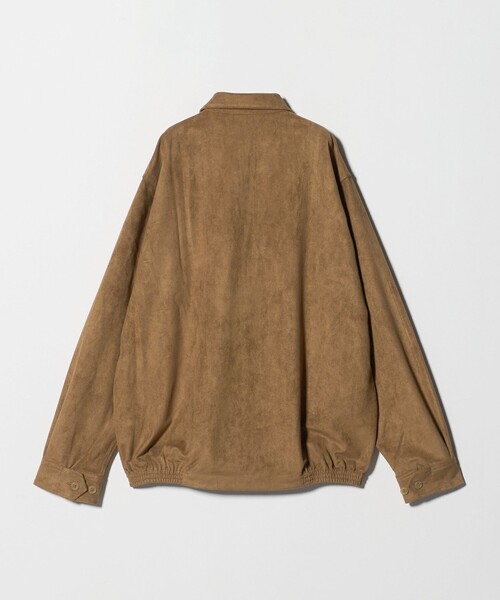 CITEN(シテン)の「<CITEN>スウェードライクジップシャツブルゾン(ブルゾン・メンズ・ベージュ・M/L)」の11枚目の写真