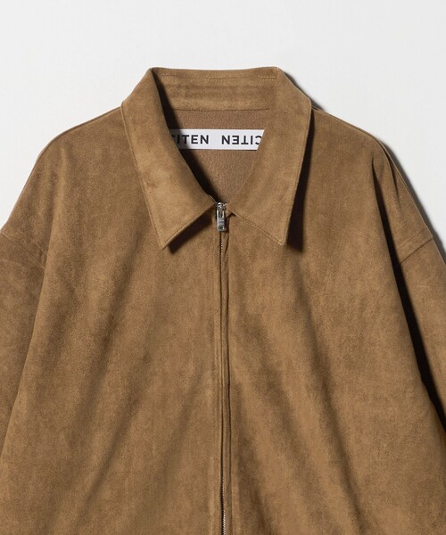 CITEN(シテン)の「<CITEN>スウェードライクジップシャツブルゾン(ブルゾン・メンズ・ベージュ・M/L)」の12枚目の写真