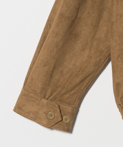 CITEN（シテン）の「＜CITEN＞スウェードライクジップシャツブルゾン