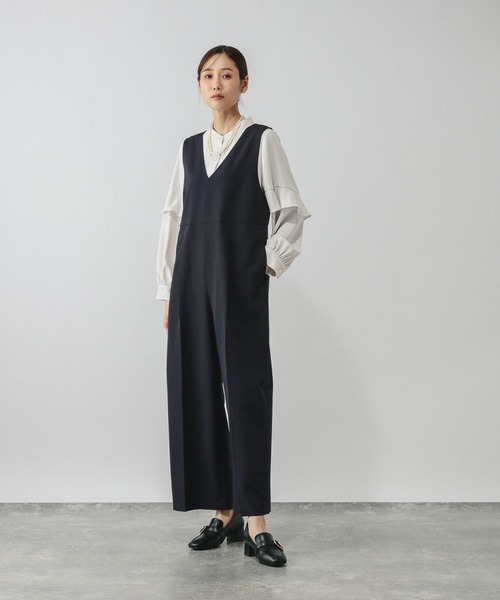 GLOBAL WORK（グローバルワーク）の「ストレッチオールインワン＊ブラウスセット/581019（セットアップ・レディース・ブラック/ネイビー/グレー系その他6・MEDIUM/LARGE）」の20枚目の写真