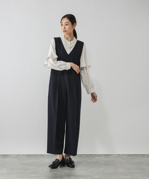 GLOBAL WORK（グローバルワーク）の「ストレッチオールインワン＊ブラウスセット/581019（セットアップ・レディース・ブラック/ネイビー/グレー系その他6・MEDIUM/LARGE）」の19枚目の写真