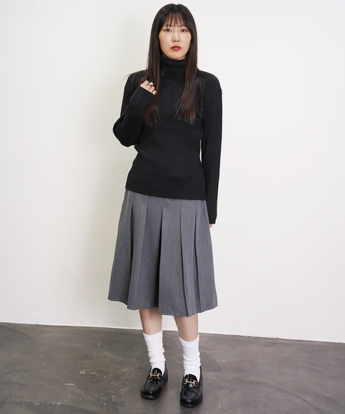 Beno（ビーノ）の「タートルネックループヤーンニット（ニット/セーター・メンズ・ホワイト/ブラック/ワイン/チャコールグレー/杢グレー/ネイビー・MEDIUM/LARGE/X-LARGE）」の10枚目の写真