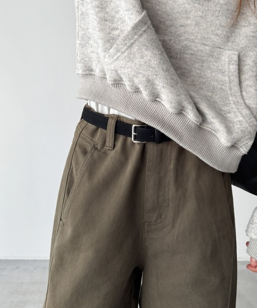 CANAL JEAN(キャナルジーン)の「El mar ベルト付き起毛コットンパンツ(その他パンツ・レディース・モカ/ブラウン・SMALL/MEDIUM)」の9枚目の写真