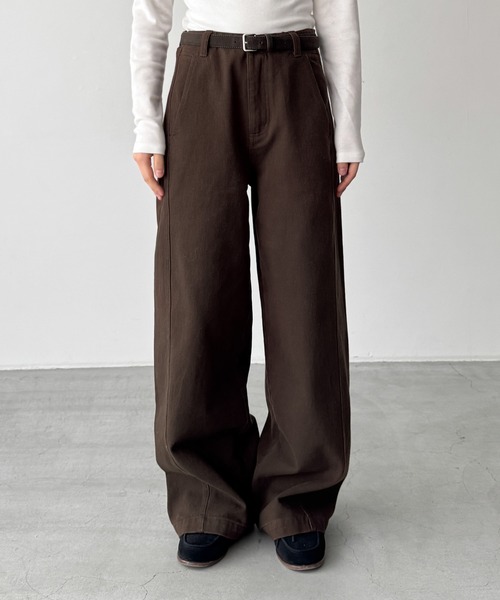 CANAL JEAN(キャナルジーン)の「El mar ベルト付き起毛コットンパンツ(その他パンツ・レディース・モカ/ブラウン・SMALL/MEDIUM)」の11枚目の写真