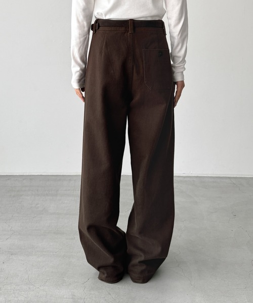 CANAL JEAN(キャナルジーン)の「El mar ベルト付き起毛コットンパンツ(その他パンツ・レディース・モカ/ブラウン・SMALL/MEDIUM)」の13枚目の写真