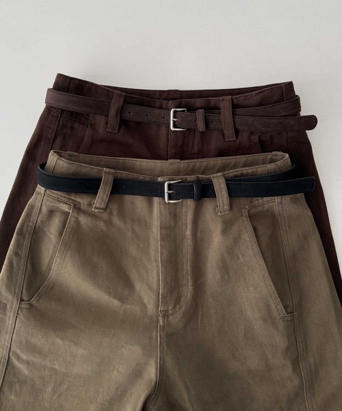 CANAL JEAN(キャナルジーン)の「El mar ベルト付き起毛コットンパンツ(その他パンツ・レディース・モカ/ブラウン・SMALL/MEDIUM)」の17枚目の写真