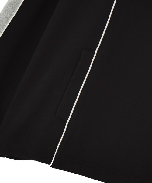 X-girl（エックスガール）の「FACE LABEL HALF ZIP SWEAT TOP（スウェット・レディース・ブラック/ブルー/ベージュ・S/M）」の13枚目の写真