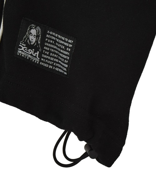 X-girl（エックスガール）の「FACE LABEL HALF ZIP SWEAT TOP（スウェット・レディース・ブラック/ブルー/ベージュ・S/M）」の15枚目の写真