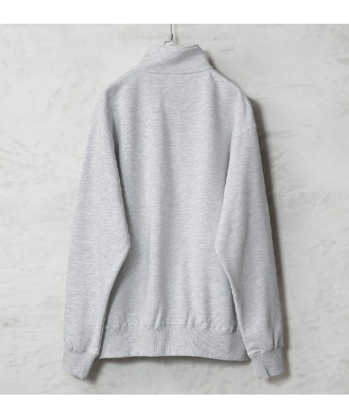 HOUSTON(ヒューストン)の「HALF ZIP SWEAT USAFA(スウェット・メンズ・ブラック/オフホワイト/グレー・M/L/XL)」の7枚目の写真