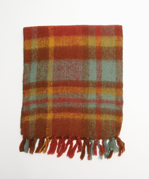 417 EDIFICE（フォーワンセブンエディフィス）の「MOISMONT / モワモン Scarf N760（マフラー・メンズ・オレンジ/グリーン・FREE）」の2枚目の写真