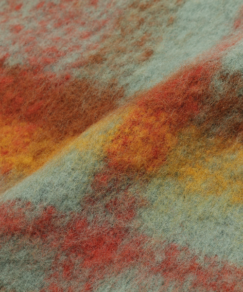 417 EDIFICE（フォーワンセブンエディフィス）の「MOISMONT / モワモン Scarf N760（マフラー・メンズ・オレンジ/グリーン・FREE）」の6枚目の写真