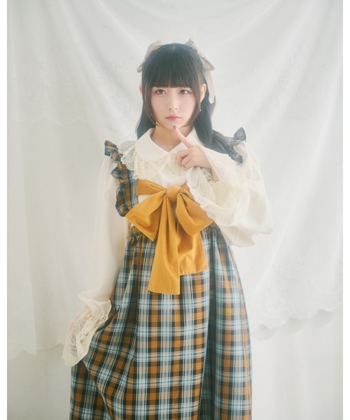 kutir（クティール）の「【クティールとレトロ】ビッグレースブラウス（シャツ/ブラウス・レディース・アイボリー/オフホワイト/ピンク/ボルドー・FREE）」の20枚目の写真