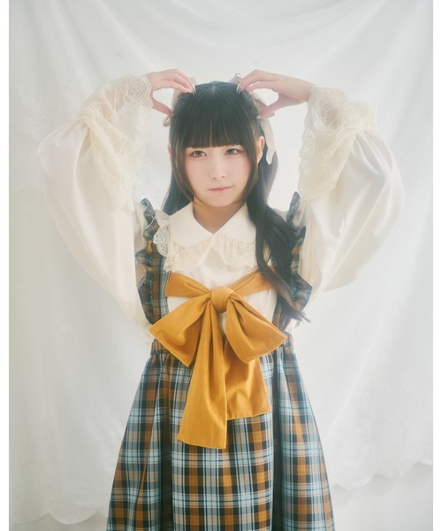 kutir（クティール）の「【クティールとレトロ】ビッグレースブラウス（シャツ/ブラウス・レディース・アイボリー/オフホワイト/ピンク/ボルドー・FREE）」の21枚目の写真