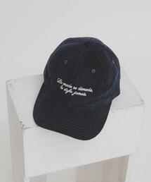 KBF | エンブロイダリーコーデュロイCAP(キャップ)