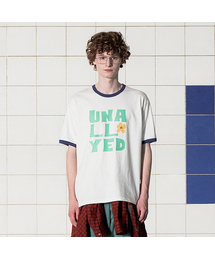 UNALLOYED（アナロイド）の「Logo Ringer T-Shirt / White（Tシャツ/カットソー）」