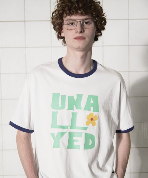 UNALLOYED(アナロイド)の「ロゴリンガーTシャツ / ホワイト(Tシャツ/カットソー・メンズ・その他・SMALL/MEDIUM/LARGE)」の4枚目の写真