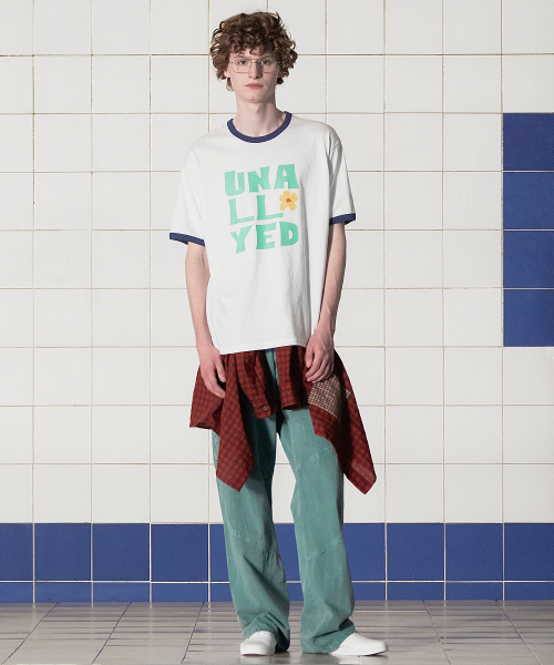 UNALLOYED(アナロイド)の「ロゴリンガーTシャツ / ホワイト(Tシャツ/カットソー・メンズ・その他・SMALL/MEDIUM/LARGE)」の6枚目の写真