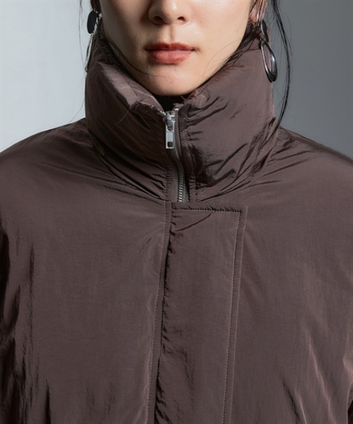 Soiunique（スワユニーク）の「ファイバーダウンゆったりサイズバルーンジャケット ［Soiunique］（カバーオール・レディース・アイボリー/ブラウン・フリー）」の17枚目の写真