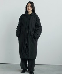 セール極美品　アンヌーク 　ウールロングコート　ステンカラー　 大きい　ゆったり セール】anuke｜アンヌークのステンカラーコート（ロング丈）通販