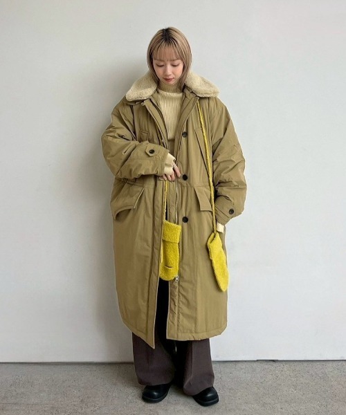 セール】Boacollar Padding Coat（ステンカラーコート）｜anuke