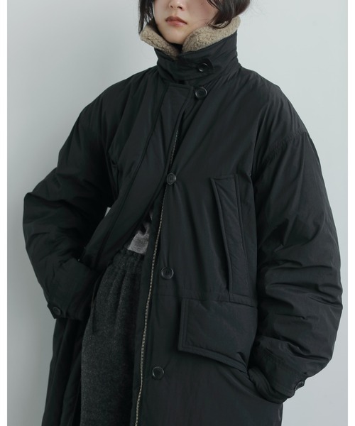 セール】Boacollar Padding Coat（ステンカラーコート）｜anuke