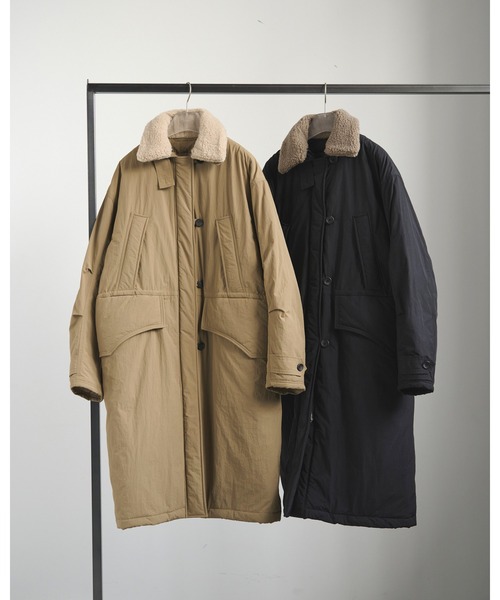 anuke（アンヌーク）の「Boacollar Padding Coat（ステンカラーコート・レディース・ブラック/ベージュ・36inch/38inch）」の22枚目の写真