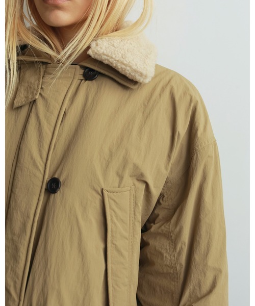 セール】Boacollar Padding Coat（ステンカラーコート）｜anuke