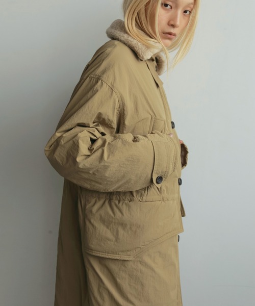 セール】Boacollar Padding Coat（ステンカラーコート）｜anuke