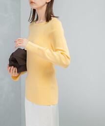 URBAN RESEARCH ROSSO WOMEN | シルク混スリットスリーブリブニット(ニット/セーター)