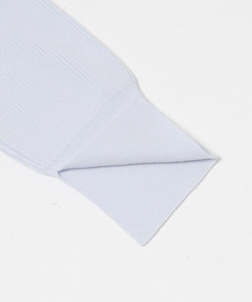 URBAN RESEARCH ROSSO WOMEN（アーバンリサーチ　ロッソ）の「シルク混スリットスリーブリブニット（ニット/セーター・レディース・オフホワイト/ブルー系その他/ネイビー/イエロー・FREE）」の15枚目の写真