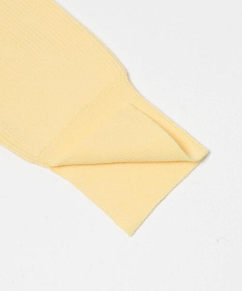 URBAN RESEARCH ROSSO WOMEN（アーバンリサーチ　ロッソ）の「シルク混スリットスリーブリブニット（ニット/セーター・レディース・オフホワイト/ブルー系その他/ネイビー/イエロー・FREE）」の18枚目の写真