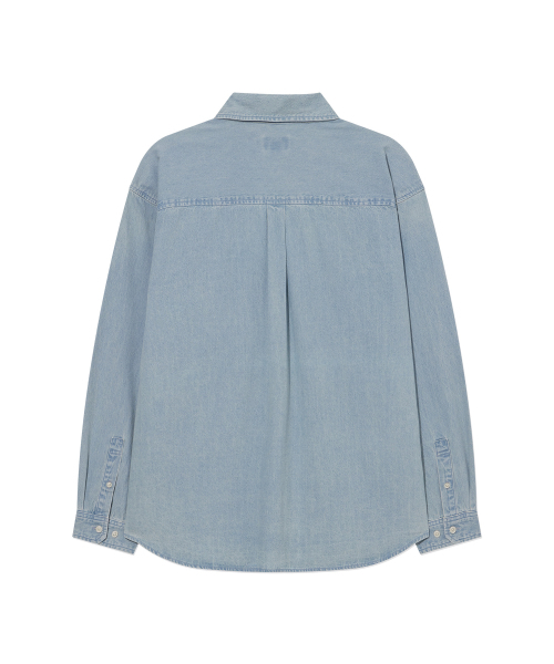 COVERNAT（カバーナット）の「ベーシックデニムシャツ ライトブルー（シャツ/ブラウス・メンズ・その他・MEDIUM/LARGE/X-LARGE/XX-LARGE/X-SMALL/SMALL）」の3枚目の写真