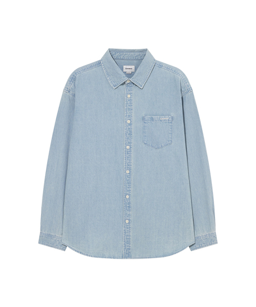 COVERNAT（カバーナット）の「ベーシックデニムシャツ ライトブルー（シャツ/ブラウス・メンズ・その他・MEDIUM/LARGE/X-LARGE/XX-LARGE/X-SMALL/SMALL）」の9枚目の写真