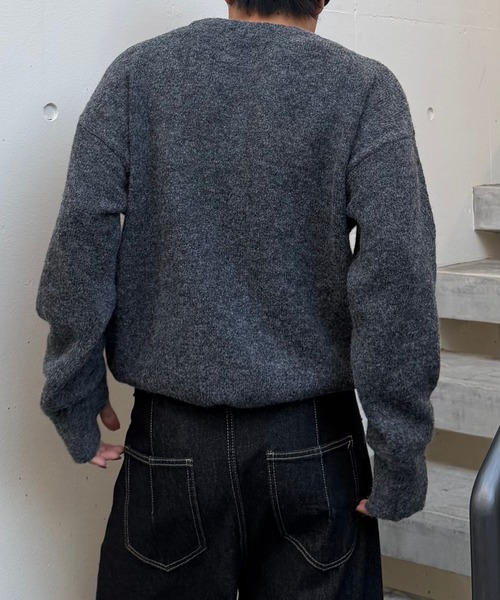 Gaphos （ガフォス）の「シャギーハートニット（ニット/セーター・メンズ・ブラック/ダークグレー・2/1）」の18枚目の写真