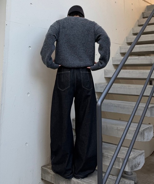 Gaphos （ガフォス）の「シャギーハートニット（ニット/セーター・メンズ・ブラック/ダークグレー・2/1）」の22枚目の写真