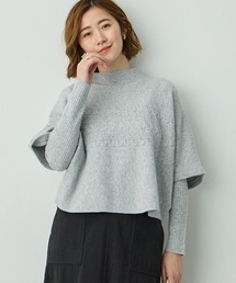 Petit Honfleur（プチオンフルール）の「ポンチョアンサンブルニット【セット商品・3WAY・新色追加】（ニット/セーター）」