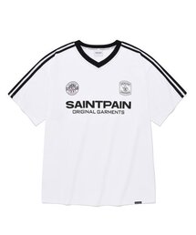 SPセイントクラブ VネックTシャツ-ホワイト