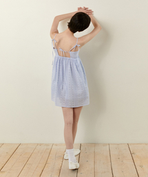 FLORAL LACE MINI DRESS_SKY BLUE