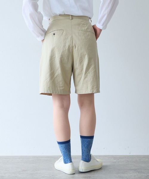 bulle de savon(ビュルデサボン)の「△高密度ツイル サンドウォッシュ ショートパンツ(その他パンツ・レディース・ベージュ/ネイビー/ダークブラウン・FREE)」の16枚目の写真